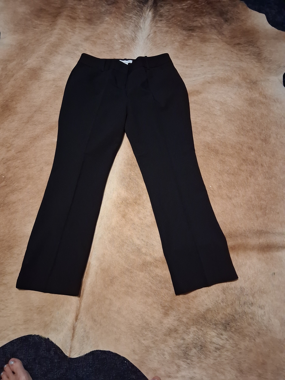 Liz Claiborne Black Straight-Leg Dress Pants